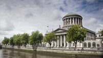 Four Courts Building on the river Liffey in Dublin Ireland