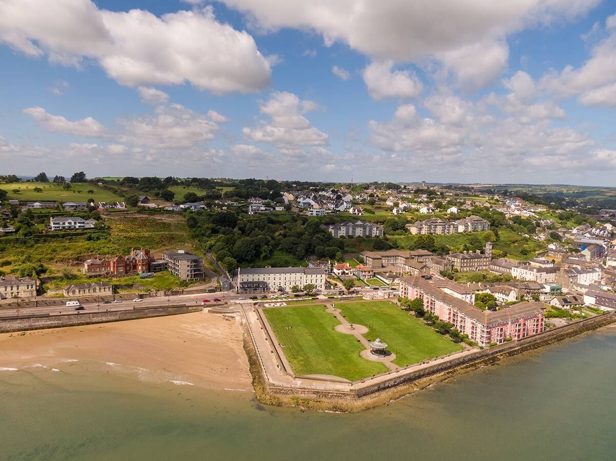 Small beach near town park
