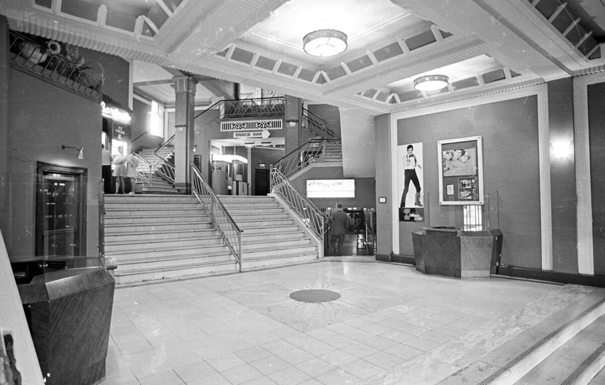 The atrium of the Savoy Cinema Cork in 1973. 