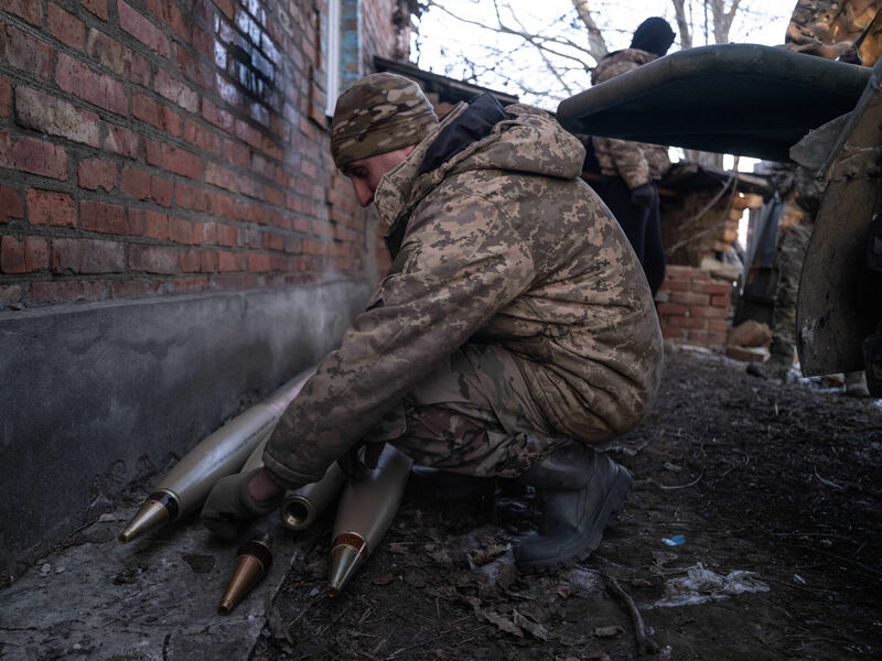 In this photo provided by Ukraine's 93rd Kholodnyi Yar Separate Mechanized Brigade press service, an MRLS BM-21 "Grad" is prepared to fire towards Russian army positions in the Druzhkivka direction, Donetsk region, Ukraine, Wednesday, Jan. 21, 2026. (Iryna Rybakova/Ukraine's 93rd Mechanized Brigade via AP)