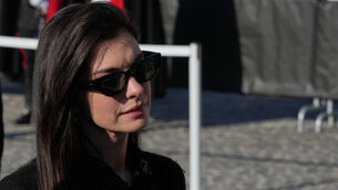 <p>Anne Hathaway arrives for the funeral of fashion designer Valentino Garavani at the Basilica of Saint Mary of the Angels and Martyrs in Rome (Andrew Medichini/AP)</p> <p>Anne Hathaway arrives for the funeral of fashion designer Valentino Garavani at the Basilica of Saint Mary of the Angels and Martyrs in Rome (Andrew Medichini/AP)</p>