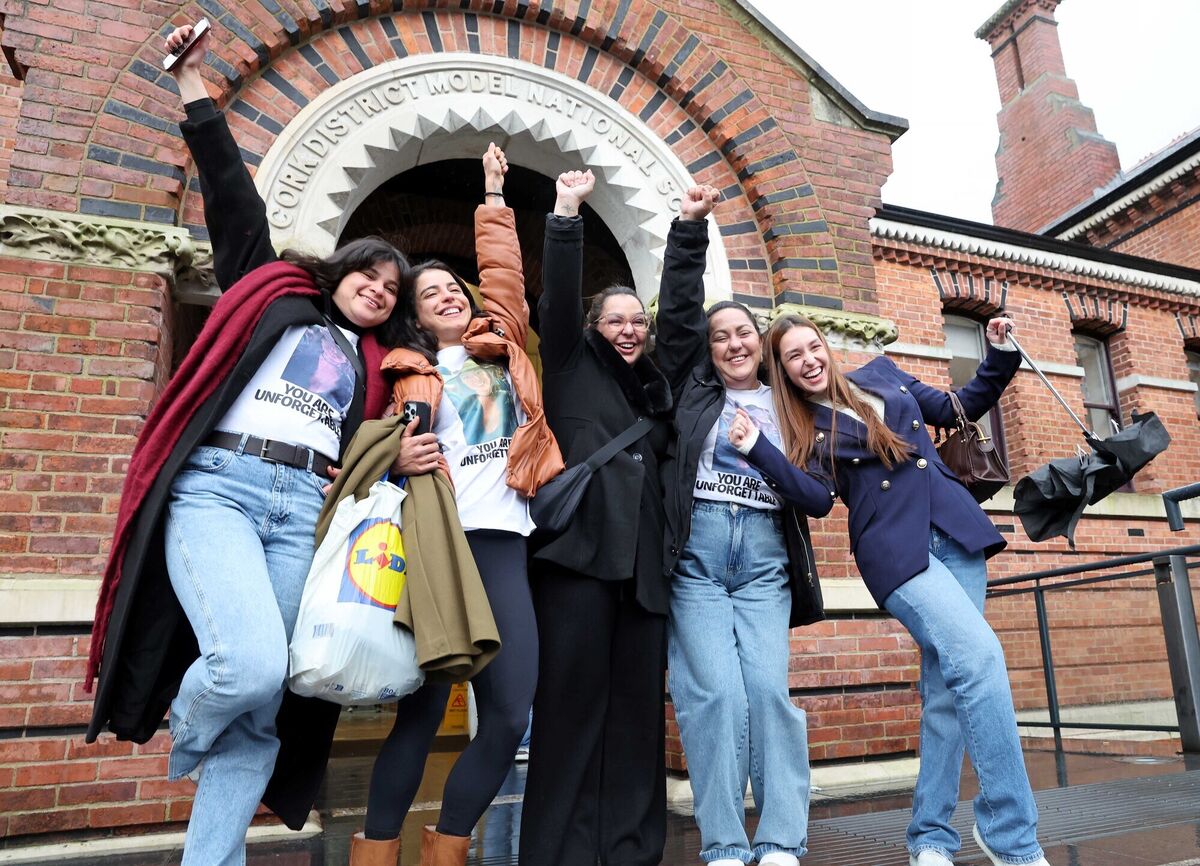  Bruna Fonseca's family members after the sentencing. They said they would never forget Bruna and they were happy and relieved to get justice, even though nothing would bring her back. Picture: Jim Coughlan