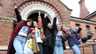 <p> Bruna Fonseca's family members after the sentencing. They said they would never forget Bruna and they were happy and relieved to get justice, even though nothing would bring her back. Picture: Jim Coughlan</p>