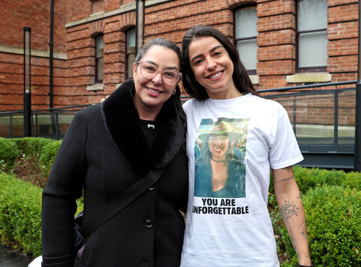 (Left to right) Bruna Fonseca's sister Izabel and her cousin Marcella after the sentencing today. Picture: Jim Coughlan (Left to right) Bruna Fonseca's sister Izabel and her cousin Marcella after the sentencing today. Picture: Jim Coughlan