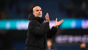 <p>Manchester City manager Pep Guardiola. Pic: Mike Egerton/PA</p>