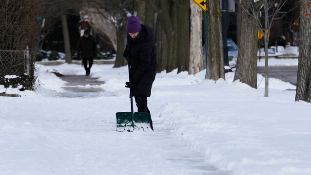 A combination of heavy snow, freezing rain and sleet is in store (AP/Nam Y. Huh)