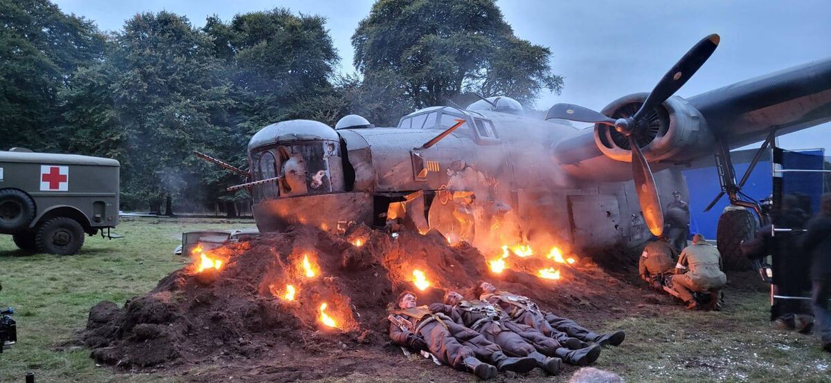 A scene from filming on location in West Cork.