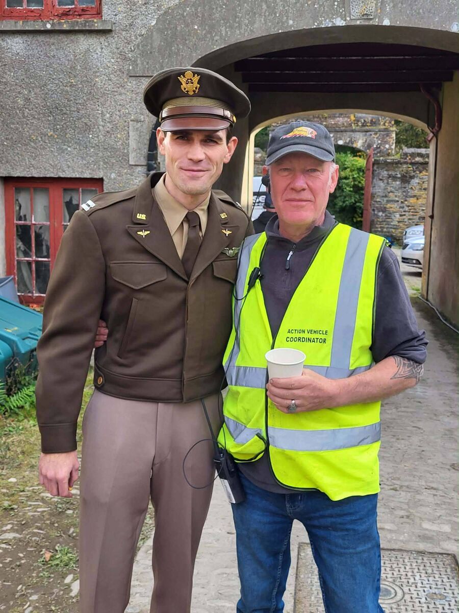 Joe O'Toole, right, alongside 'Jimmy' star KJ Apa.