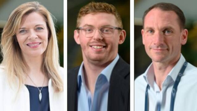 <p>Aisling Teillard, Pat Stack and Luke Nuttall of Uniquely. </p>