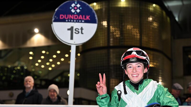 Tipperary apprentice Orla Tynan completes first double in Dundalk