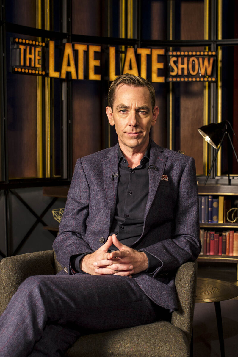 Presenting 'The Late Late Show' from an empty studio, Ryan Tubridy was one of the broadcasters who helped capture the mood of the nation during hard covid lockdowns. Picture Andres Poveda/RTÉ