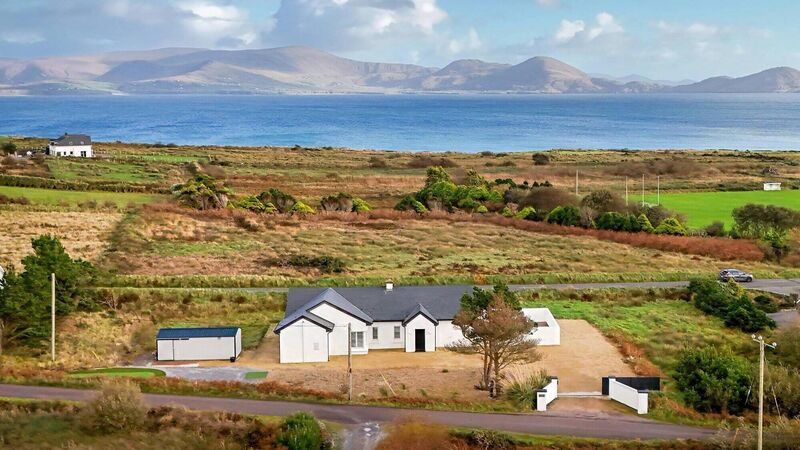 A coastal Kerry bungalow with sea views, vaulted ceilings and a putting green for €525k