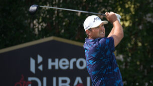 <p>Patrick Reed increased his lead from one shot to four during the third round at the Dubai Desert Classic. Pic: AP Photo/Altaf Qadri</p>