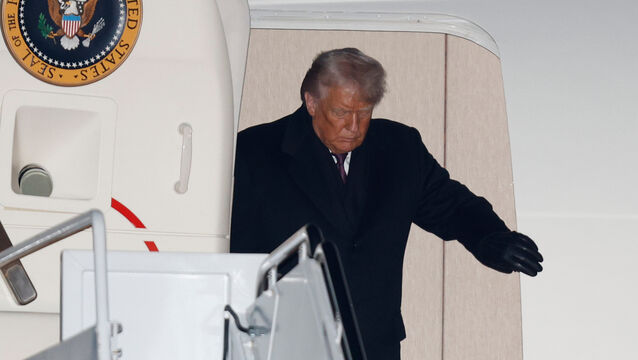 <p>Mr Trump had initially sounded positive over the trade deal. Picture: AP</p>