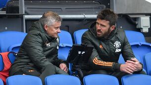 <p>Michael Carrick was part of Ole Gunnar Solskjaer’s staff (Glyn Kirk/PA)</p>