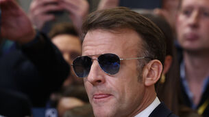 French President Emmanuel Macron wants a social media ban for children (Omar Havana/AP)