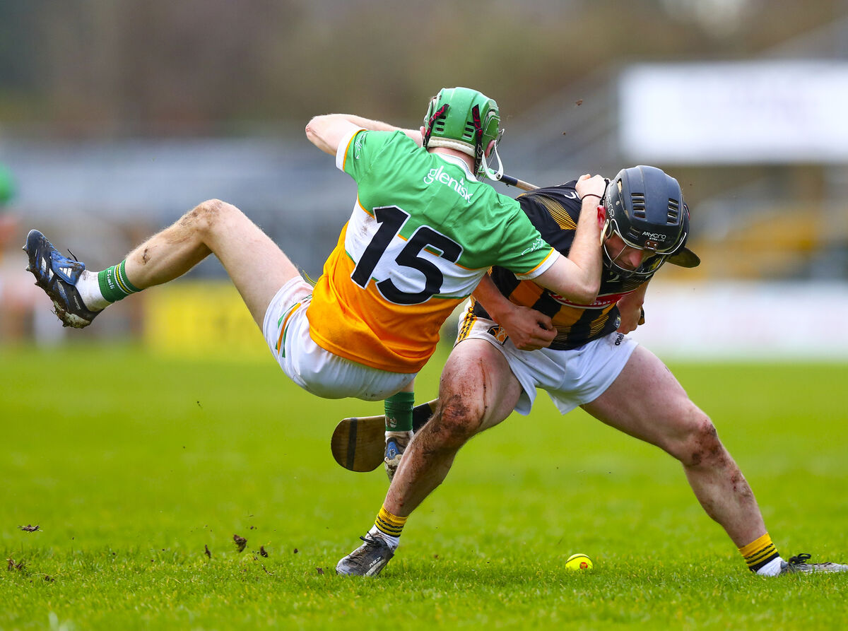 Offaly's Adam Screeney and Kilkenny's Mikey Butler. Pic: ©INPHO