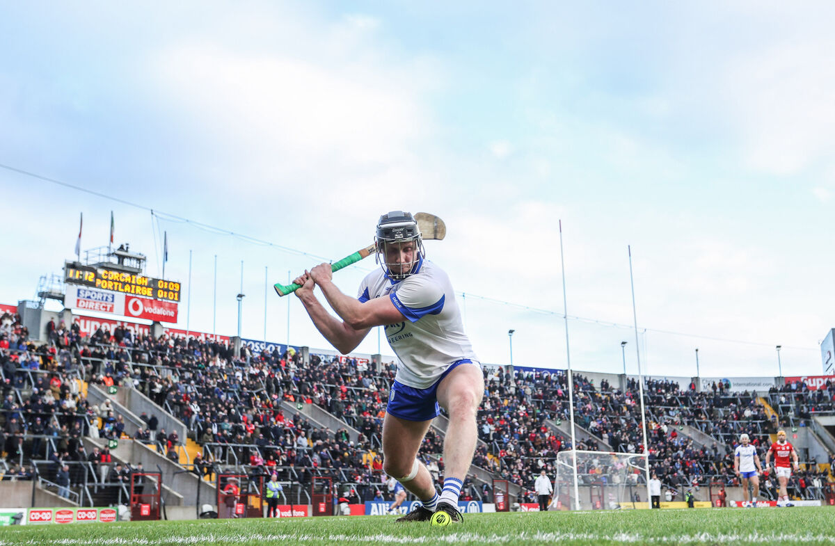 Waterford's Iarlaith Daly takes a sideline cut. Pic: ©INPHO/Tom Maher Waterford's Iarlaith Daly takes a sideline cut. Pic: ©INPHO/Tom Maher