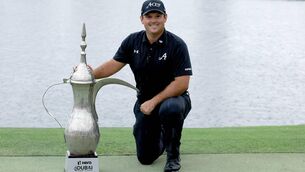 <p>Patrick Reed of the United States poses with the trophy on the 18th green following victory at the Hero Dubai Desert Classic at Emirates Golf Club. Pic: Getty Images</p> <p>Patrick Reed of the United States poses with the trophy on the 18th green following victory at the Hero Dubai Desert Classic at Emirates Golf Club. Pic: Getty Images</p>