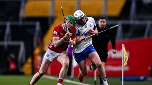 <p>Shane Bennett of Waterford is tackled by Cormac O'Brien. Pic: Ben McShane/Sportsfile</p>