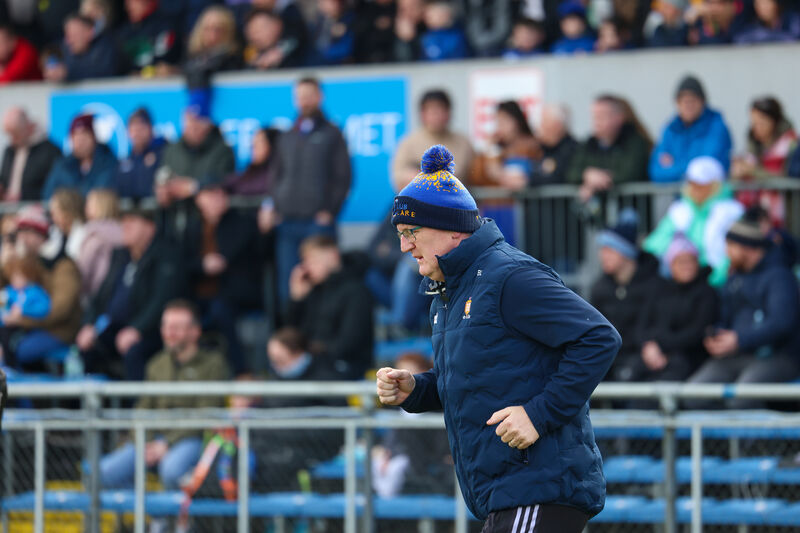 Clare Manager Brian Lohan before throw in Pic: ©INPHO/Natasha Barton