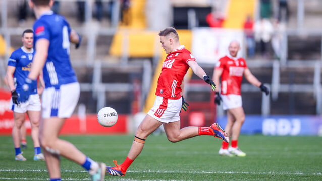 <p>Steven Sherlock scored two two-pointers in 17-minute substitute appearance, helping Cork to a comeback victory over Cavan. Pic: ©INPHO/Tom Maher</p>