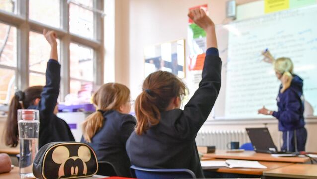 <p>In the 2023/24 school year, 35% of students in Deis urban band one schools and 31% of students in special schools missed 20 or more days of school. Stock Picture: PA</p>