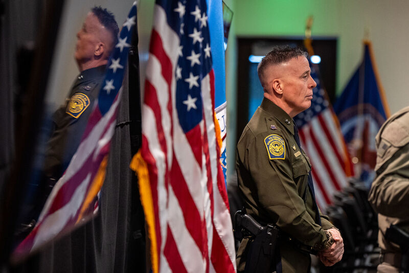 US Border Patrol commander Gregory Bovino in Minneapolis. Picture: Angelina Katsanis/AP US Border Patrol commander Gregory Bovino in Minneapolis. Picture: Angelina Katsanis/AP