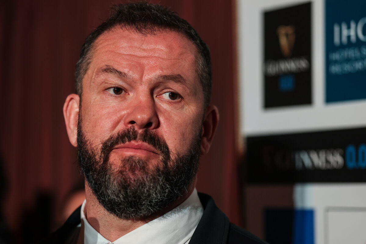 Andy Farrell speaks to the media at Edinburgh Castle.  Pic: INPHO/Dan Sheridan