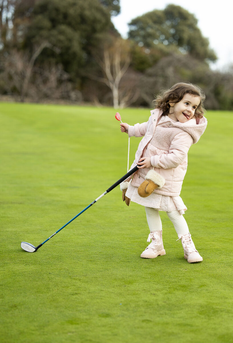 Evie McCarthy, aged three, at the launch of the Oesophageal Cancer Fund (OCF) Lollipop Day 2026. February is oesophageal awareness month and sees events centred around February 27 and 28 as part of Lollipop Day campaigns. Picture: Jason Clarke