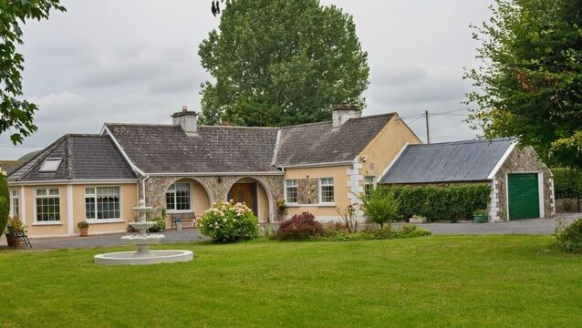 <p>The house and some of the outbuildings on the 37-acre farm at Russelstown, Ballyragget, Co Kilkenny.</p>