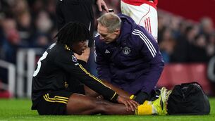 <p>Manchester United's Patrick Dorgu has been ruled out for 10 weeks. Pic: Mike Egerton/PA Wire.</p>