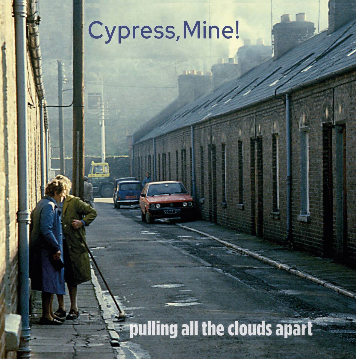 The cover of Pulling All The Clouds Apart features a photograph taken in Blackpool, Cork. 