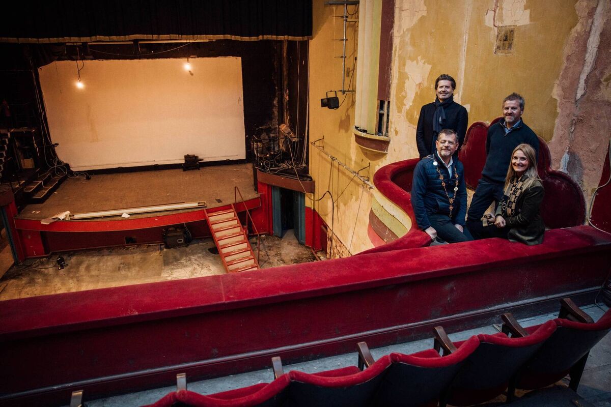 The theatre was partially renovated last year for the set of One Night Only. The theatre was partially renovated last year for the set of One Night Only.