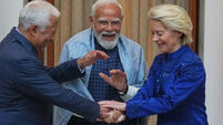 Narendra Modi,Antonio Costa,Ursula von der Leyen