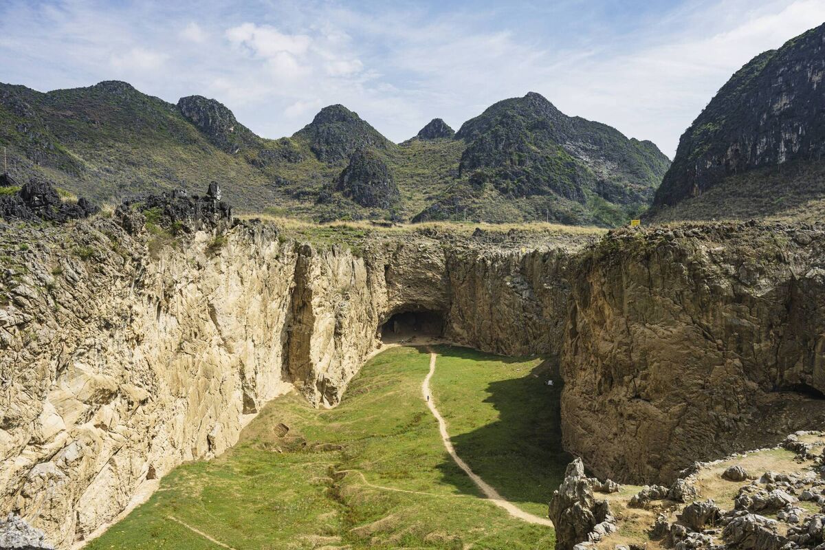 Sinkhole in Guangxi, China