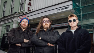 <p> All We Have Are Days festival organiser Rocky O’Shea, Seán Flynn from Trad Folkin Rocks, and Seán O’Meara from the olllam. Pictures: Brian Arthur.</p>