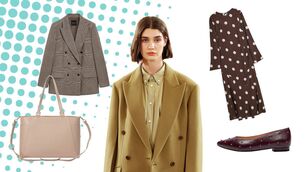 <p>Think pussy-bow blouses, oversized blazers and bold prints</p>