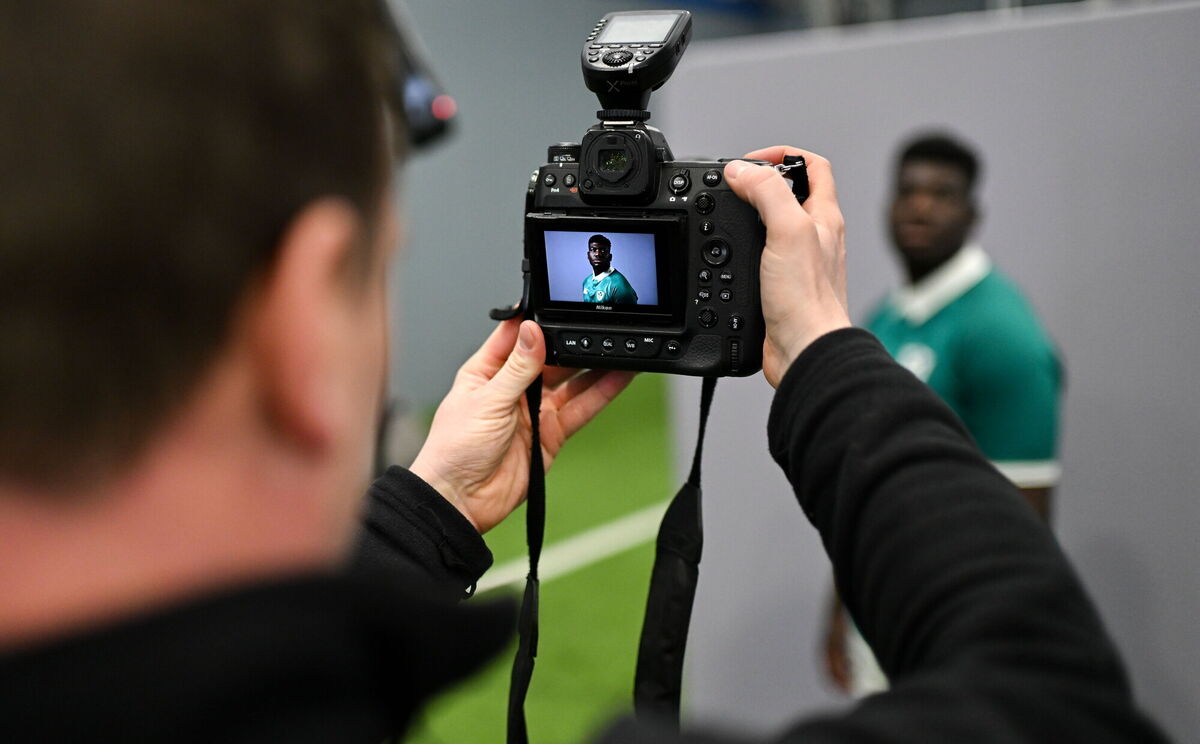 Edwin Edogbo during the Ireland team assembly day. Pic: Brendan Moran/Sportsfile Edwin Edogbo during the Ireland team assembly day. Pic: Brendan Moran/Sportsfile