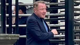 <p>Michael Flatley leaving the Royal Courts of Justice in Belfast. Switzer Consulting is taking legal action in a civil case against the choreographer and dancer for alleged breach of contract, relating to an agreement the firm says was reached to allow it to run the dance shows. Picture: Claudia Savage/PA Wire</p>