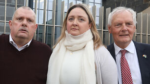 <p>Retired superintendent Eamon O'Neill, Sergeant Anne Marie Hassett, and solicitor Dan O’Gorman outside Limerick Courthouse. Picture: Brendan Gleeson</p> <p>Retired superintendent Eamon O'Neill, Sergeant Anne Marie Hassett, and solicitor Dan O’Gorman outside Limerick Courthouse. Picture: Brendan Gleeson</p>