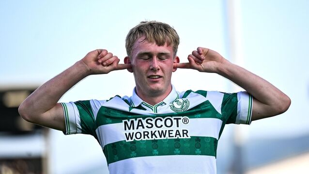 <p>TRANSFER NOISE: Michael Noonan of Shamrock Rovers celebrates. Pic: David Fitzgerald/Sportsfile</p>