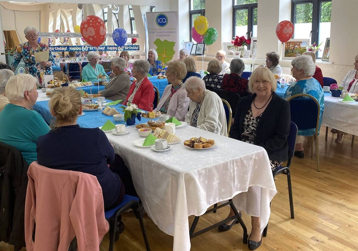 Members and guests at the Castledermot ICA Guild's 60th birthday afternoon tea party last July. Members and guests at the Castledermot ICA Guild's 60th birthday afternoon tea party last July.