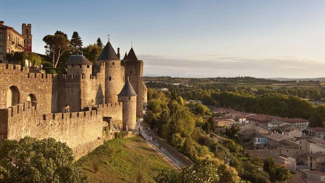 <p>The medieval city of Carcassonne in France was restored by Eugène Viollet-le-Duc. Ireland should emulate his work on landmarks including Timoleague Abbey in Cork and Quin Abbey in Clare. Picture: iStock</p>