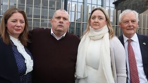 <p>Aisling Walsh, Eamonn ONeill,and Annmaire Hassett with solicitor  Dan O'Gorman, after the verdict of not guilty at Limerick Court. Picture: Brendan Gleeson</p>