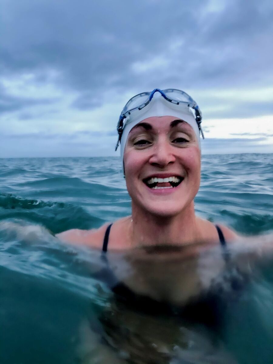 Dee Newell: “I have huge connection with the environment and distance swimming gives me a real space to myself.” Picture: Niall Meehan.