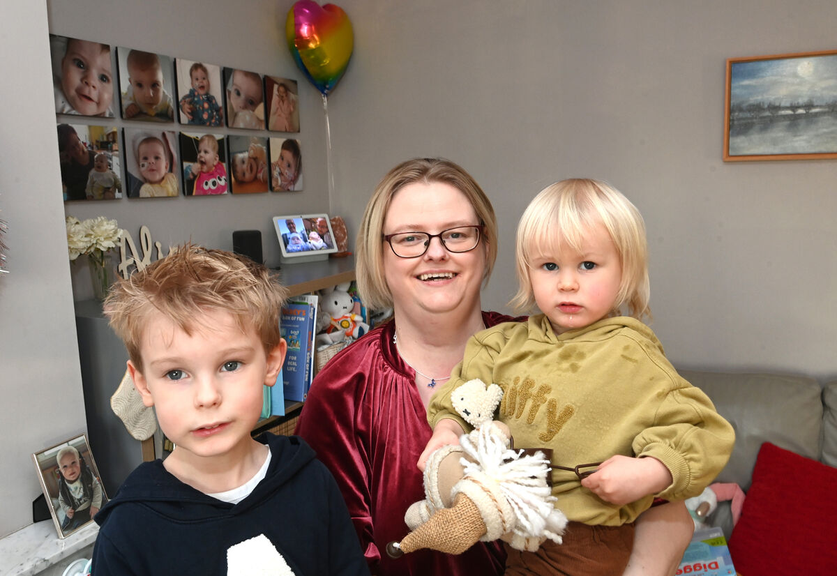 Majella Spang with her children Alistair and Arlo (right). Picture: Larry Cummins