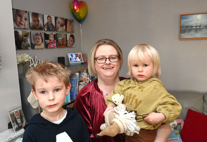 Majella Spang with her children Alistair and Arlo (right). Picture: Larry Cummins Majella Spang with her children Alistair and Arlo (right). Picture: Larry Cummins