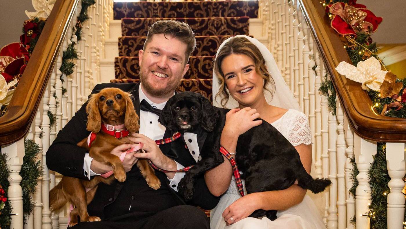 Wedding of the Week: Puppy love as Sarah and Steve bring their pooches to their Kerry wedding