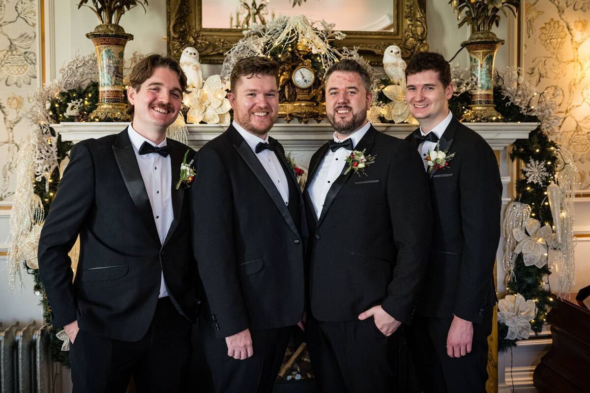 Steve Clifford with Mark Twomey. Paul Clifford and Emmet Heneghan. 